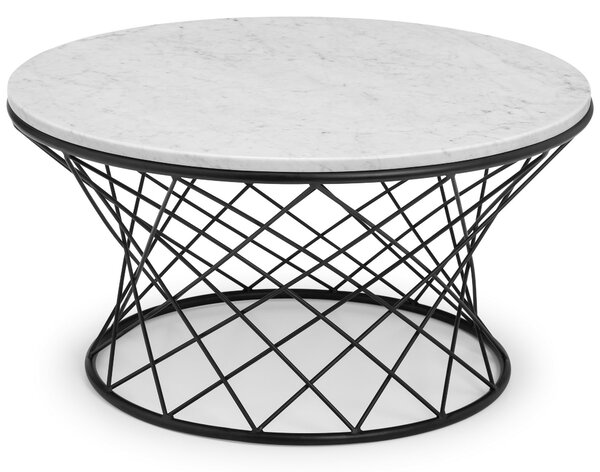 Trevi Real Marble Coffee Table White