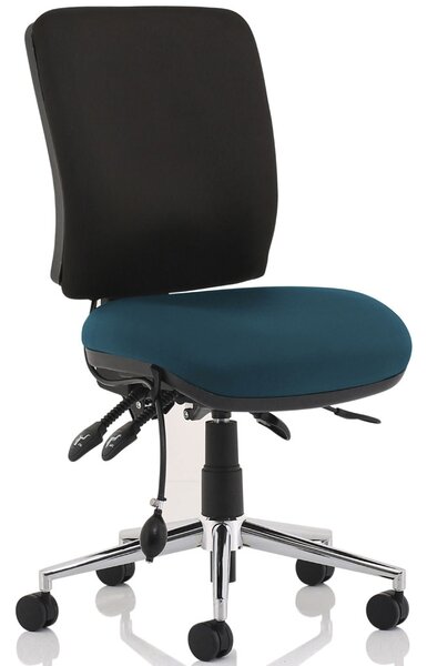 Praktikos Two Tone Medium Back Posture Operator Chair, Maringa Teal