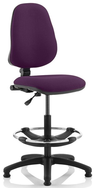 Lunar 1 Lever Draughtsman Chair (No Arms), Tansy Purple
