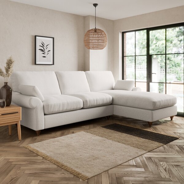 Salisbury Textured Weave Right Hand Corner Sofa Textured Weave Sandstone