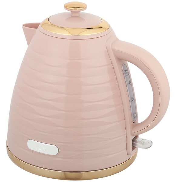HOMCOM 3kW Rapid Boil Honeycomb Kettle - Pink