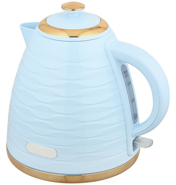 HOMCOM 3kW Rapid Boil Honeycomb Kettle - Light Blue