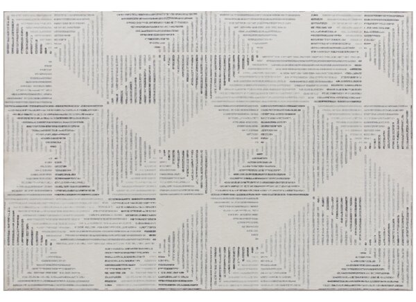 HOMCOM Modern Area Rug, Geometric Pattern Non-Slip Washable Rug, Soft Floor Carpet for Living Room, Bedroom, Dining Room, Home Office, 170 x 120 cm, Grey