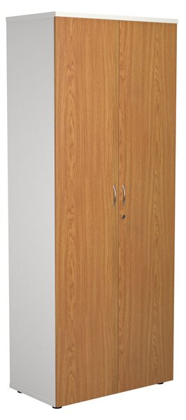 Progress Duo Double Door Cupboards, 4 shelf - 80wx45dx180h (cm), Nova Oak
