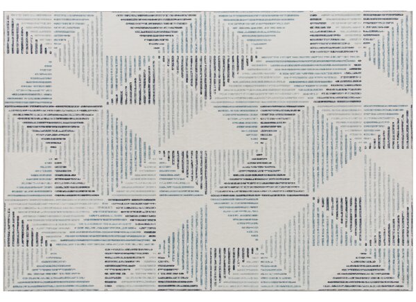 HOMCOM Modern Area Rug, Geometric Pattern Non-Slip Washable Rug, Soft Floor Carpet for Living Room, Bedroom, Dining Room, Home Office, 170 x 120 cm, Multi-Coloured