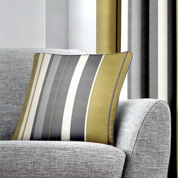 Fusion Whitworth Check Filled Cushion 43cm x 43cm Ochre