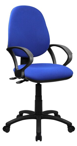 Barker Operator Chair With Fixed Arms, Blue