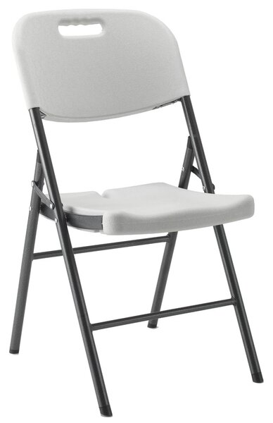 Bohan Plastic Folding Chair, White