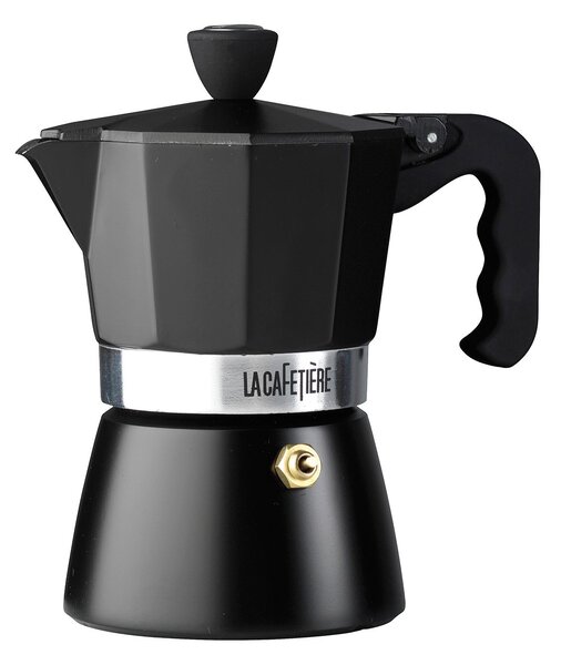 La Cafetiere Black Classic 3 Cup Espresso Maker Black