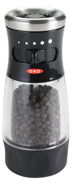 OXO Softworks Pepper Mill Black and Silver