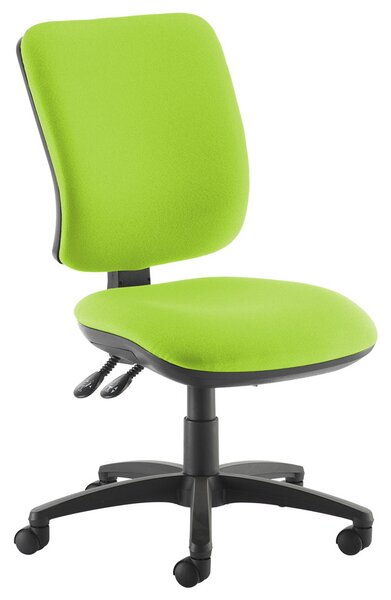 Polnoon Ergonomic High Back Operator Chair (No Arms), Green