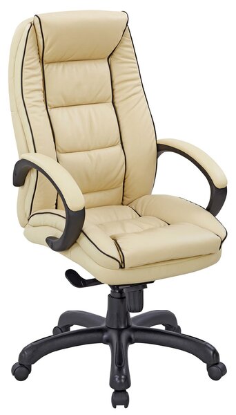 Ranna Leather Faced Executive Chair (Cream)