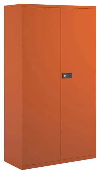 Bisley Economy Double Door Steel Cupboard, 3 Shelf - 91wx40dx181h (cm), Orange