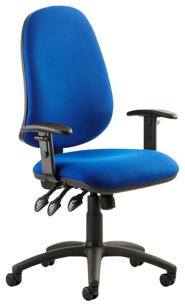 Haze 3 Lever Operator Chair With Adjustable Arms, Blue
