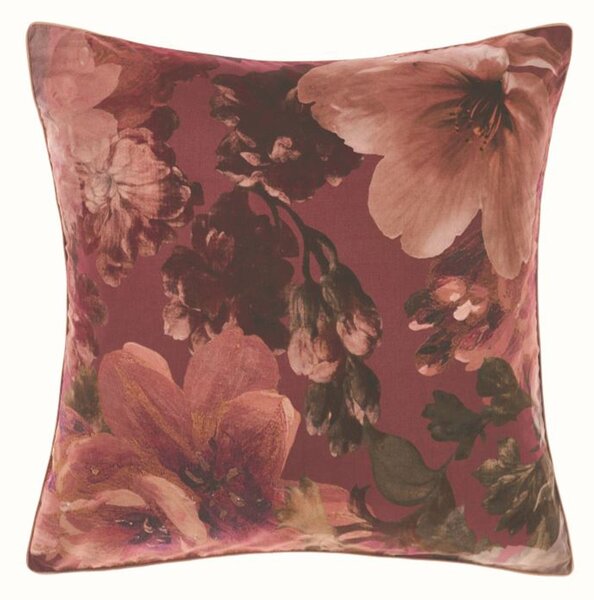Linen House Floriane 100% Cotton Continental Pillowcase Purple