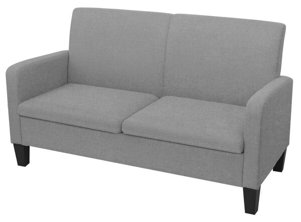 2-Seater Sofa 135x65x76 cm Light Grey