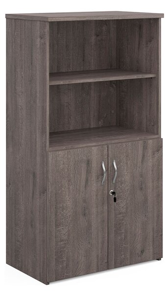 Open Top Cupboards, 3 Shelf - 80wx47dx144h (cm), Grey Oak