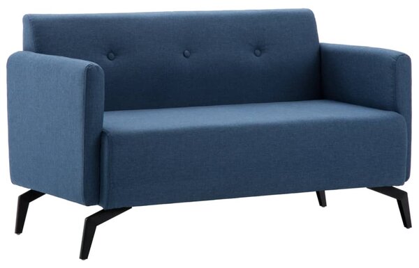 2-Seater Sofa Fabric Upholstery 115x60x67 cm Blue