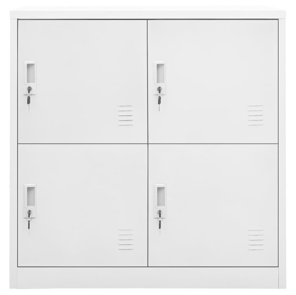 Locker Cabinet Light Grey 90x45x92.5 cm Steel