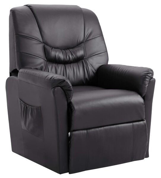 248977 Reclining Chair Grey Faux Leather