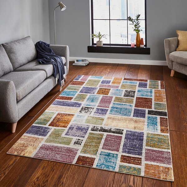 16th Avenue 37A Rug Blue, Purple and Brown