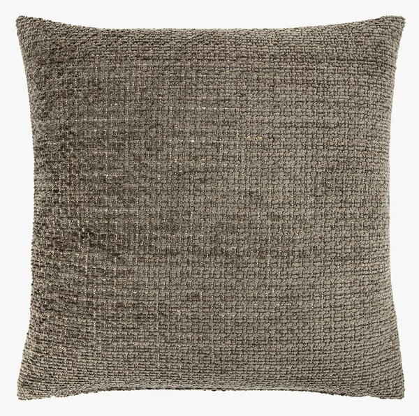 Dweller Chenille Filled Cushion in Olive