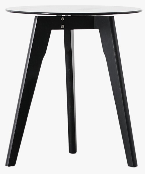 Stalwart Round Side Table in Black