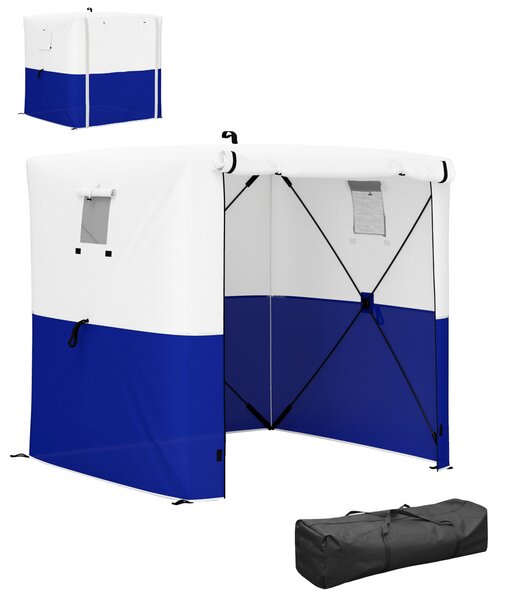 Outsunny 2 x 2m Pop-Up Gazebo, with Accessories - Dark Blue