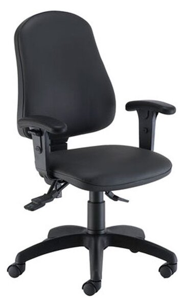 Orchid Ergonomic PU Operator Chair With Lumbar Pump & Adjustable Arms