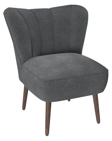 Abby Chenille Occasional Chair Charcoal