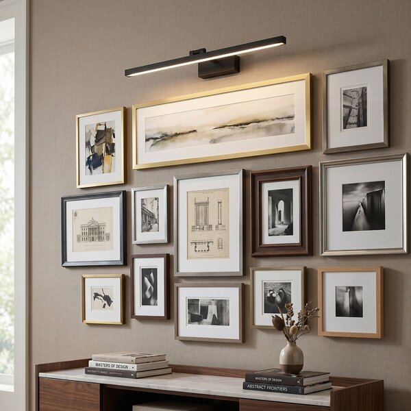 Bathroom LED wall sconce APP1868-1W 80 cm Black