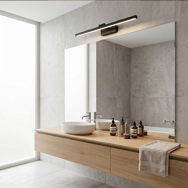 Bathroom LED wall sconce APP1868-1W 80 cm Black