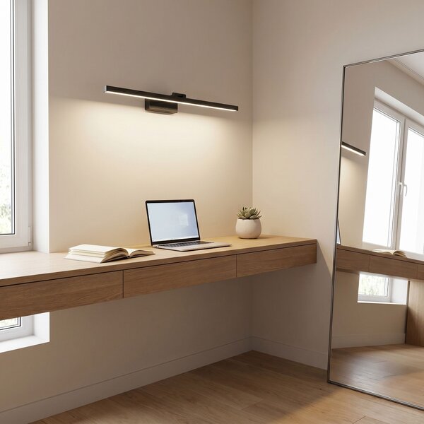 Bathroom LED wall sconce APP1868-1W 80 cm Black