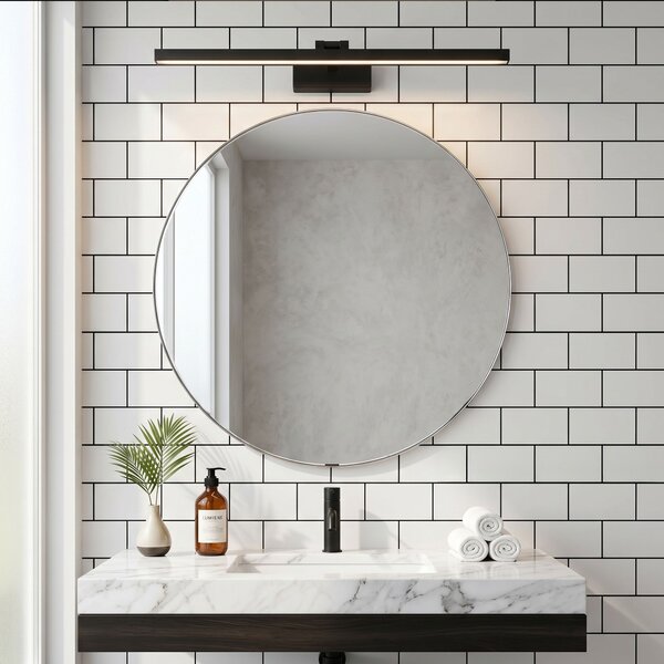 Bathroom LED wall sconce APP1868-1W 80 cm Black