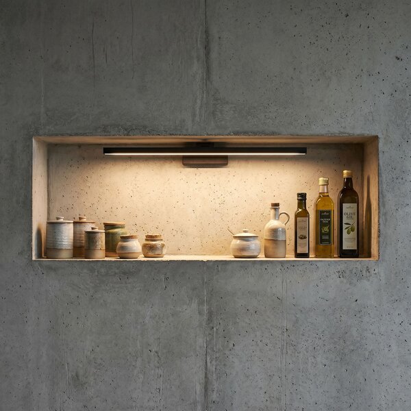 Bathroom LED wall sconce APP1868-1W 80 cm Black