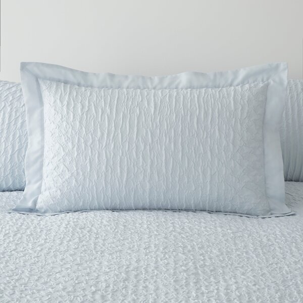 Edison Textured Pale Blue Oxford Pillowcase Light Blue