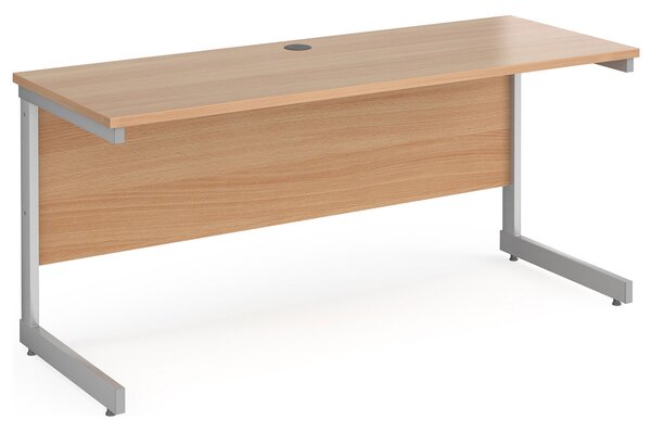 All Beech C-Leg Narrow Rectangular Desk, 160wx60dx73h (cm)