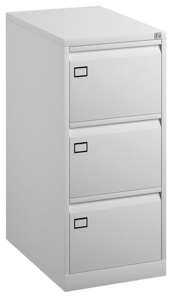 Bisley Economy Filing Cabinet (Swan Handle), White