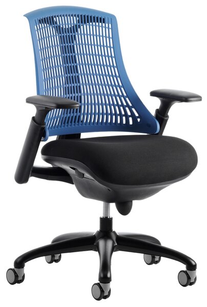 Warp Black Frame Blue Mesh Back Operator Chair, Blue