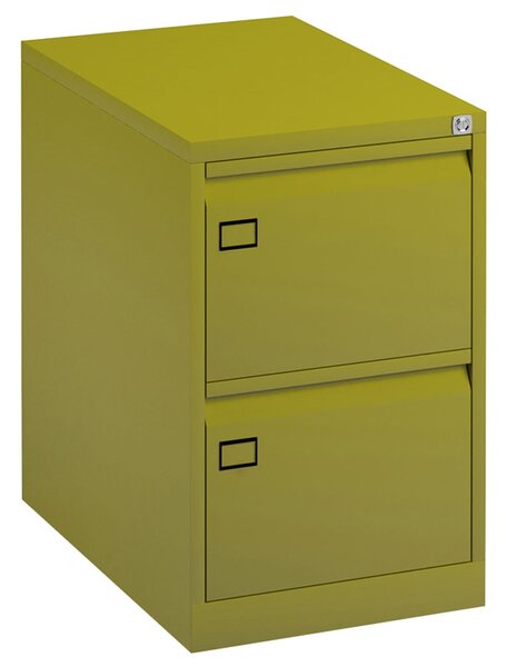 Bisley Economy Filing Cabinet (Swan Handle), Green