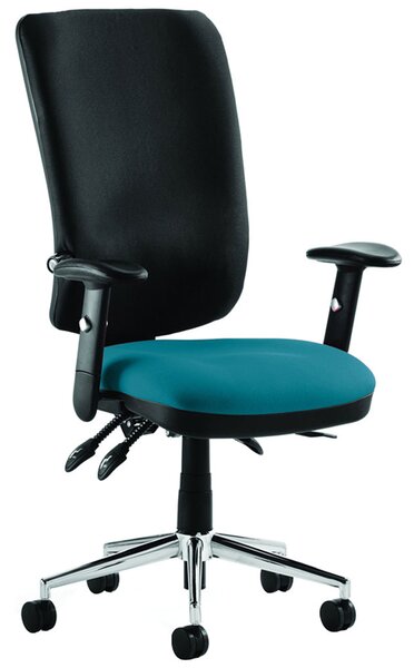 Praktikos High Back Posture Operator Chair Black Back, Montserrat