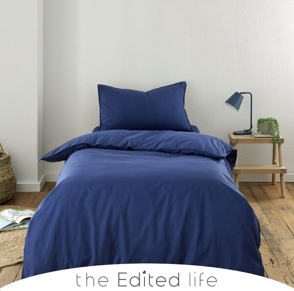 100% Organic Cotton Duvet Cover and Pillowcase Set Organic Cotton Sailor Blue