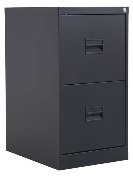 Value Line Metal Filing Cabinet, Black