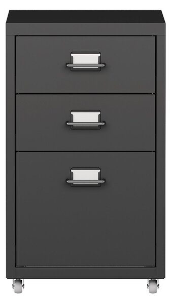 3 Drawer Filing Cabinet Black