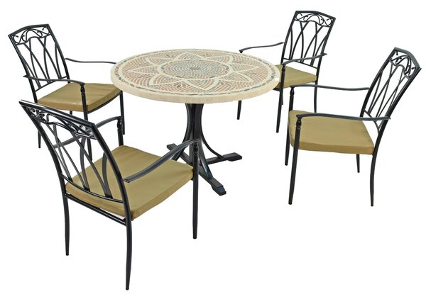 Montpellier 4 Seater Dining Set with Ascot Chairs