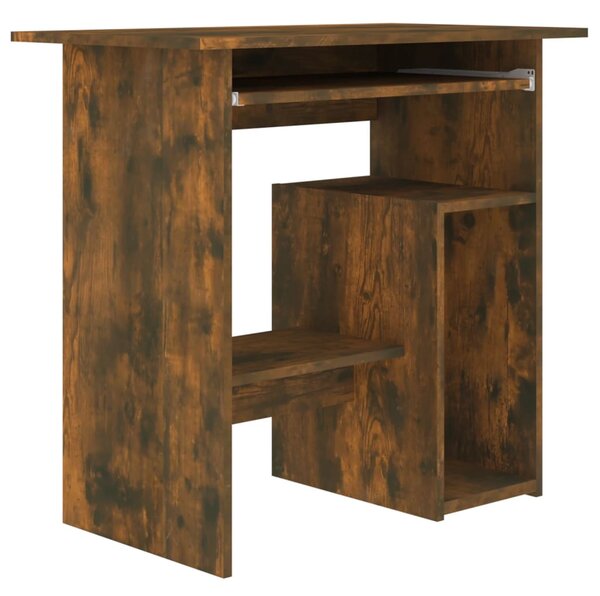 Desk Smoked Oak 80x45x74 cm Engineered Wood