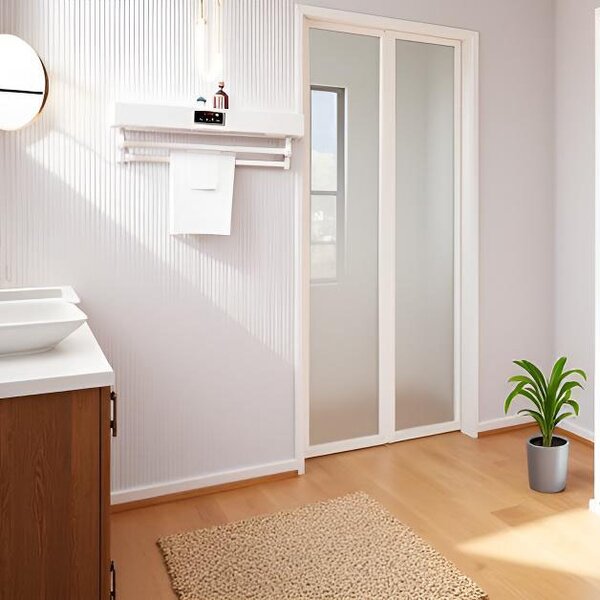 UV Towel Dryer and Sanitizer, Bath or Kitchen, Wall Mounted, 60 cm, 450W, ElectricSun Standard White