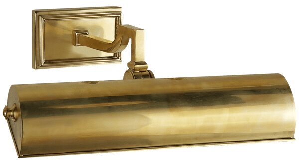 Dean Large Single Picture Light Brass, Picture Light, Large, Natural Brass - Andrew Martin