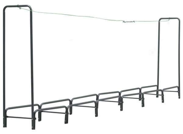 Firewood Rack Anthracite 360x35x120 cm Steel