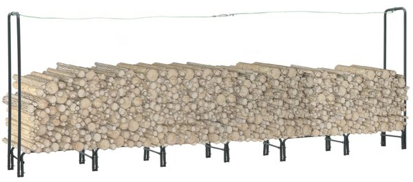 Firewood Rack Anthracite 360x35x120 cm Steel